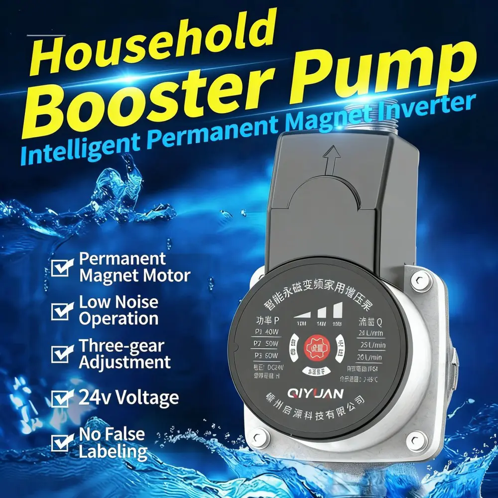 Bomba de refuerzo silenciosa de frecuencia variable de imán permanente inteligente